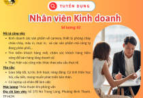 TUYỂN DỤNG: NHÂN VIÊN KINH DOANH (ONLINE)