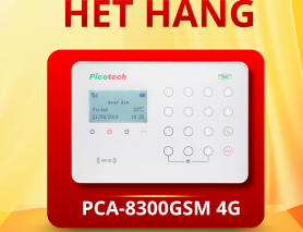 THÔNG BÁO HẾT HÀNG: TRUNG TÂM BÁO ĐỘNG PICOTECH PCA-8300GSM 4G