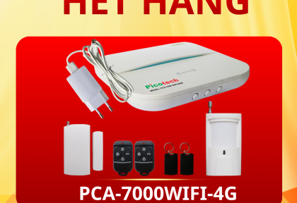 THÔNG BÁO HẾT HÀNG: TRUNG TÂM BÁO ĐỘNG PICOTECH PCA-7000WIFI+4G