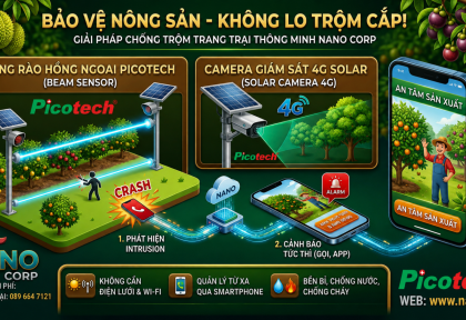 BẢO VỆ MÙA MÀNG TRỌN VẸN: GIẢI PHÁP BÁO ĐỘNG VÀ CAMERA AN NINH CHUYÊN DỤNG CHO TRANG TRẠI SẦU RIÊNG, MĂNG CỤT TỪ NANO CORP.